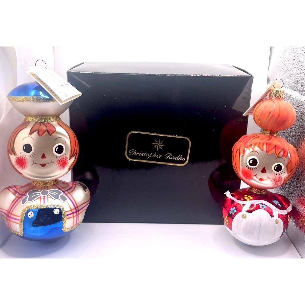 Christopher Radko Raggedy Ann & Andy "Ragamuffins"‎ Ornament 1996 96-052-0 - EUC